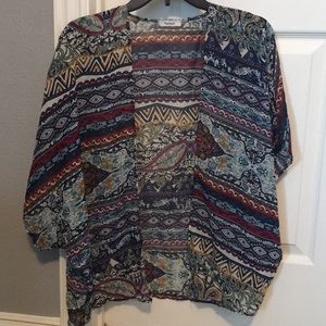 Teenbell brand tribal printed kimono